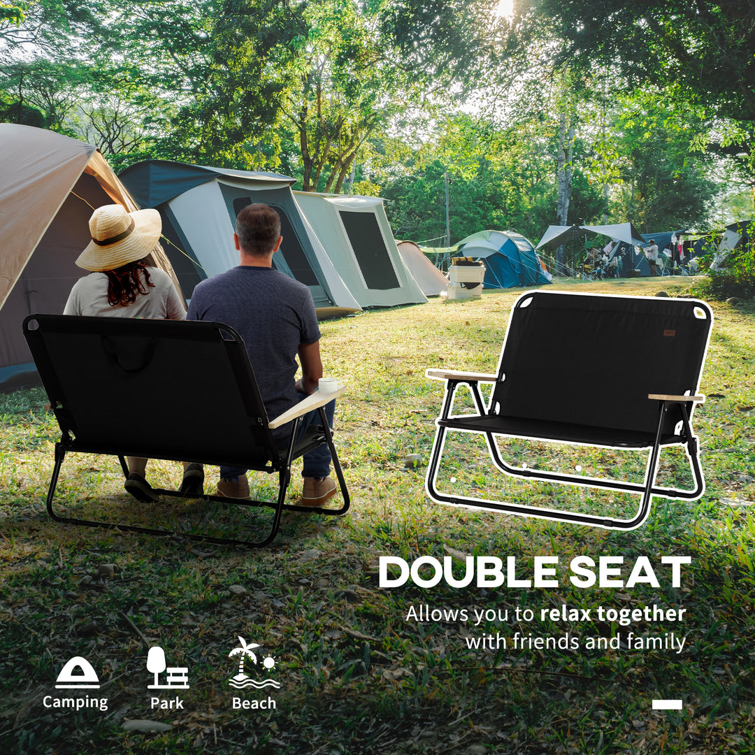 Double Folding Camping Chair
