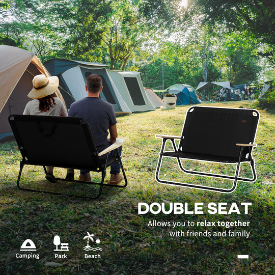 Double Folding Camping Chair