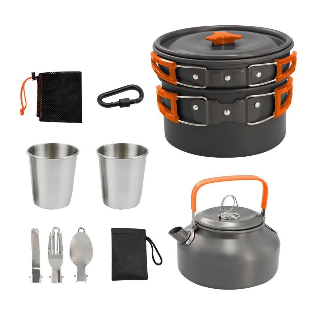 Camping Cookware and Stove Kitchen Set