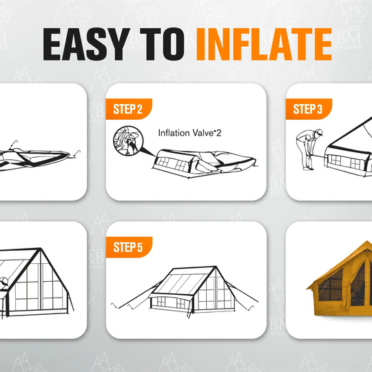 Easy Inflate Camping/Glamping tent