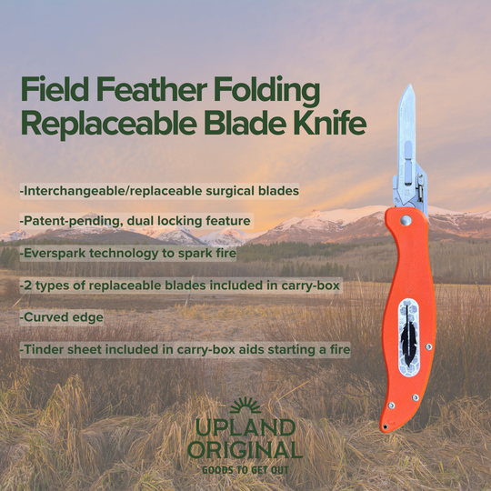 Field Feather Folding Replaceable Blade Knife