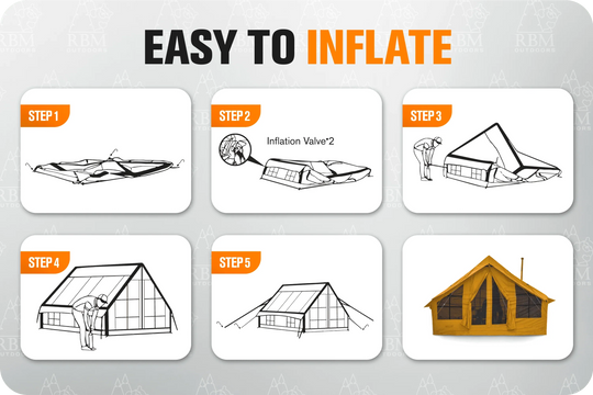 Easy Inflate Camping/Glamping tent