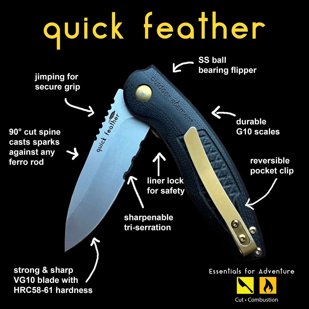 Quick Feather Knife