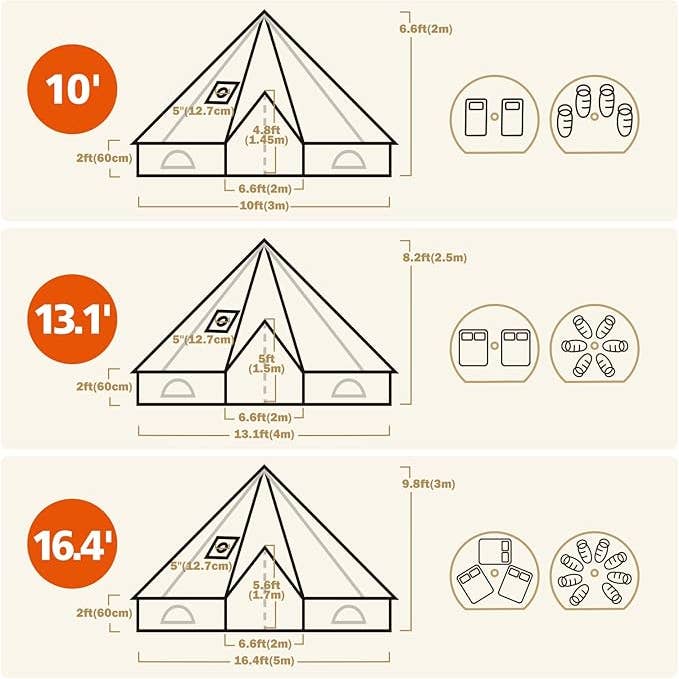 Canvas Bell Tent by Upland