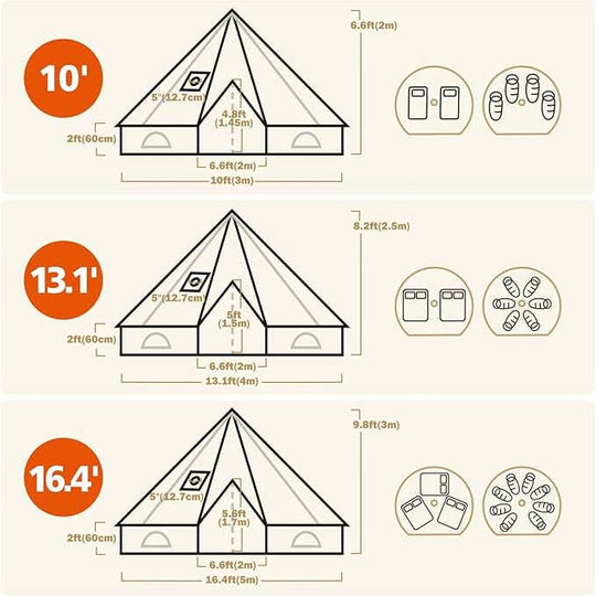Canvas Bell Tent by Upland