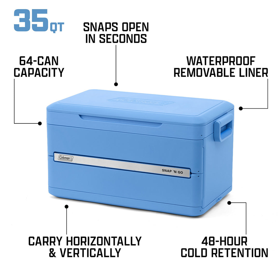 Coleman® Snap 'N Go 55-Quart Collapsible Cooler