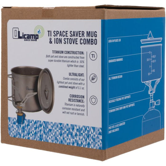 ION STOVE WITH TITANIUM SPACE SAVER 550 MUG COMBO