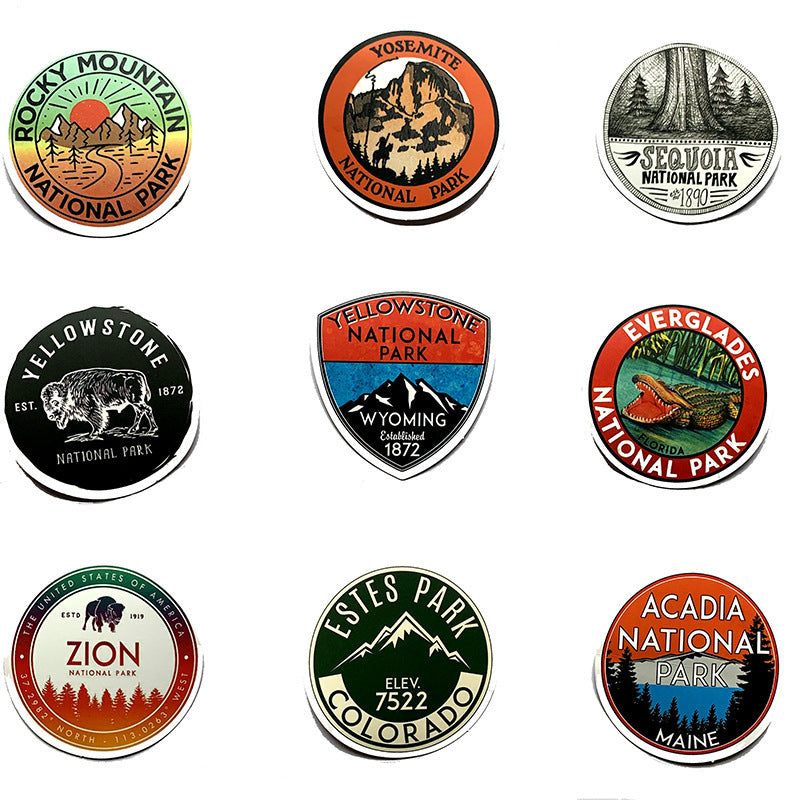 National Park Stickers - set of 50