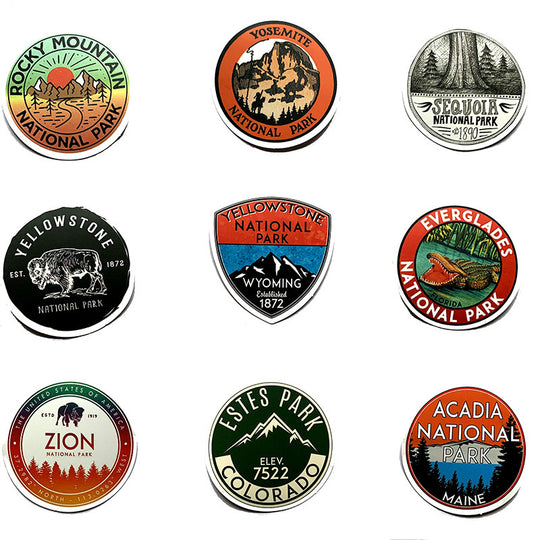 National Park Stickers - set of 50