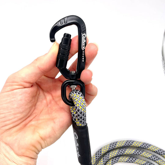 Outback Hound Rope Leash - Silver