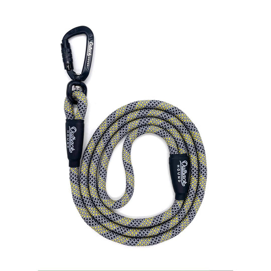 Outback Hound Rope Leash - Silver