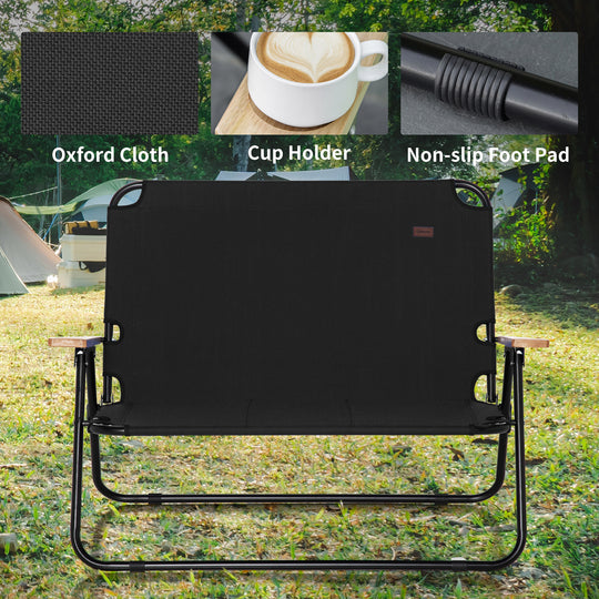 Double Folding Camping Chair
