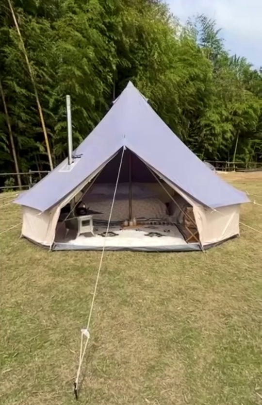 Upland Silver Canvas Bell Tent